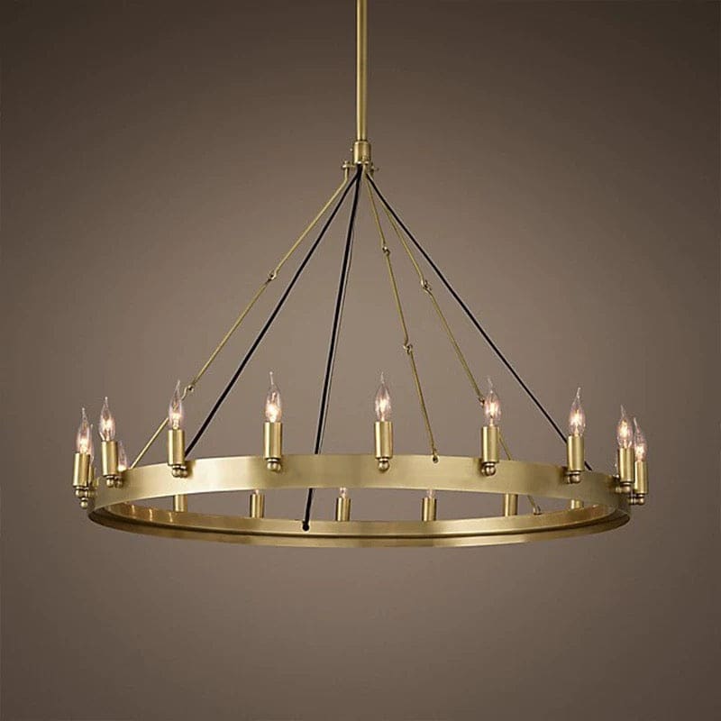 Brass Ring Antique Chandelier for Dining Room | Casalola Lights - Chandeliers