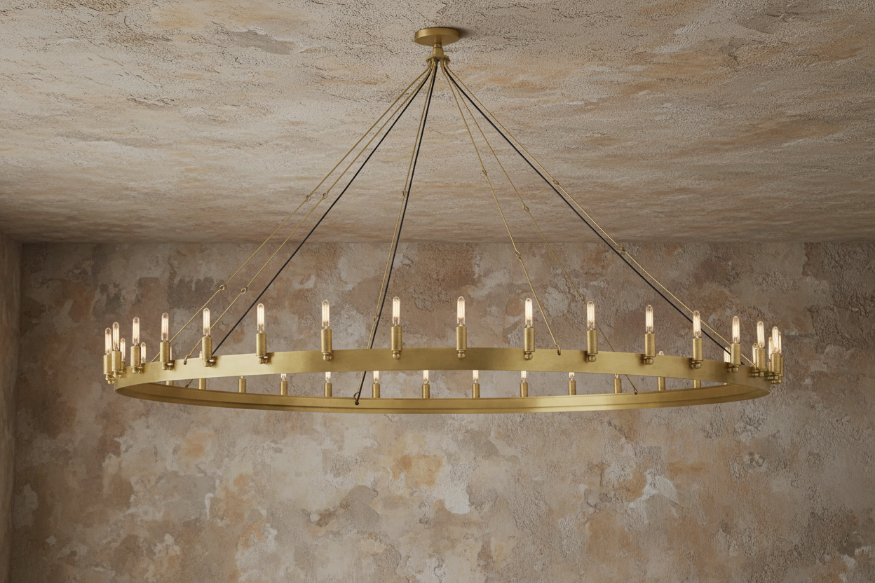 Iron Ring Chandelier Led – Dining Room Candle Pendant Casalolalights Luxury Lamps for Interior Designers