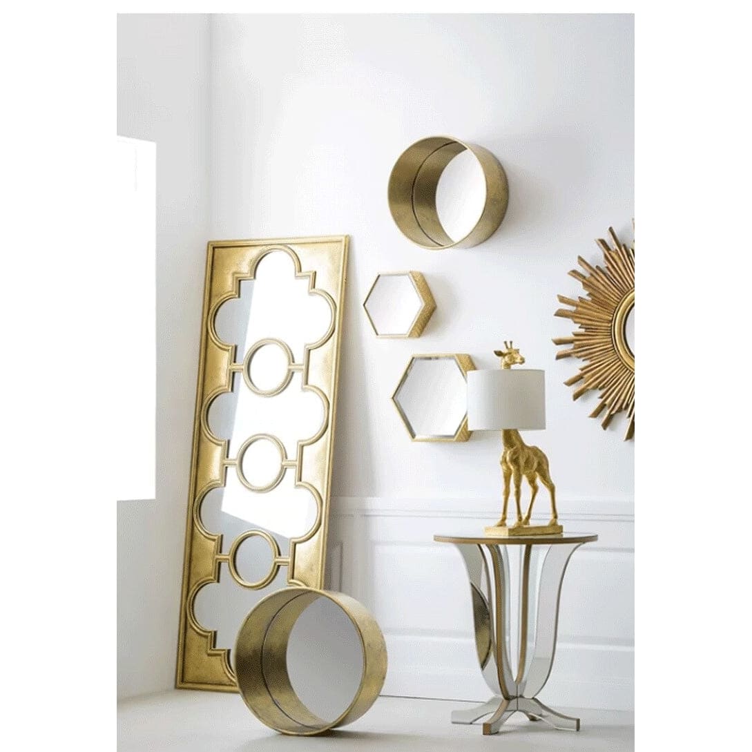 Gold Giraffe Table Lamp | Fabric Shade | Luxury Light | Casalola - Lamps