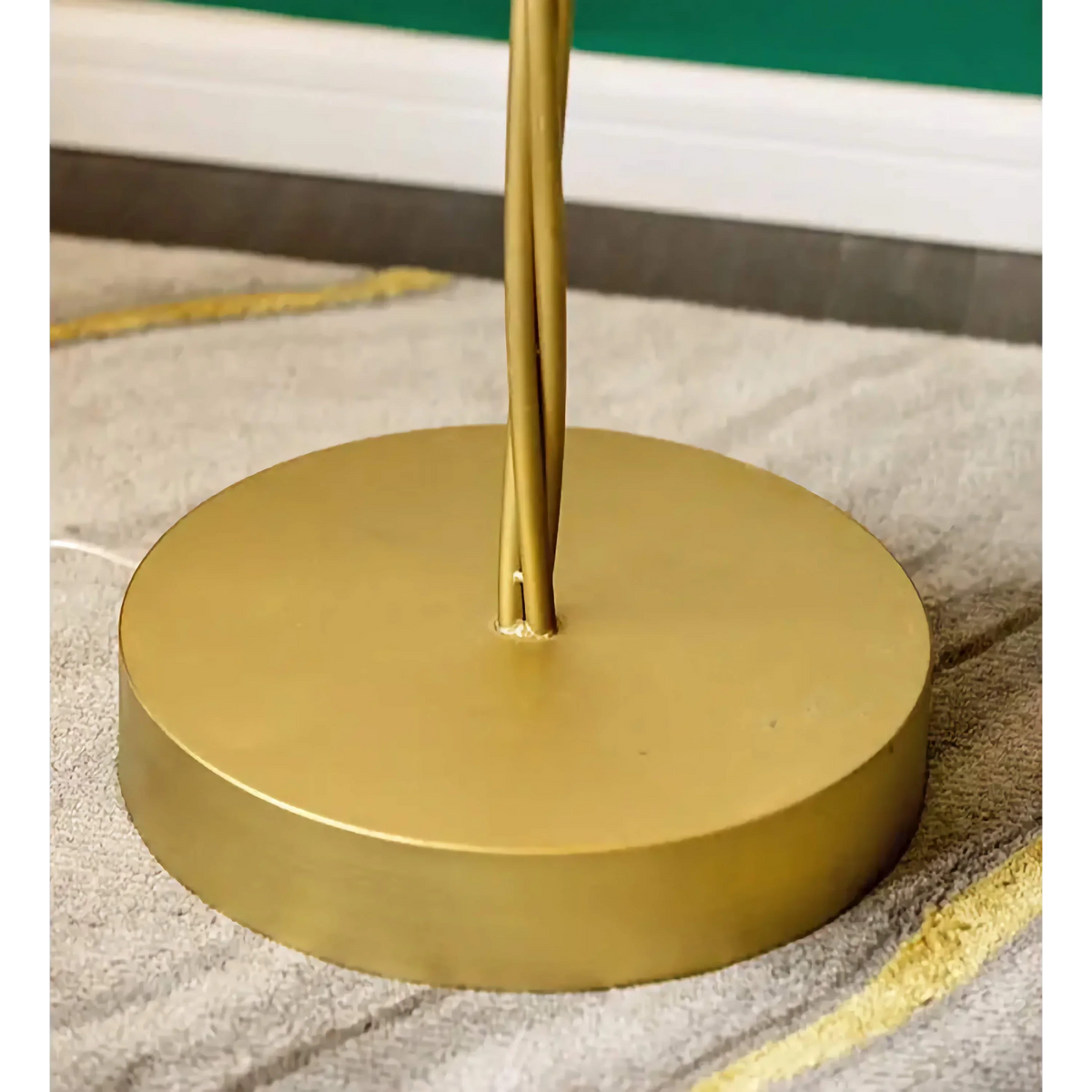 Gold Palm Tree Floor Lamp Stainless Steel | 186cm Tall Weighted Base Integrated Led Entryway Sculpture Casalola Lights