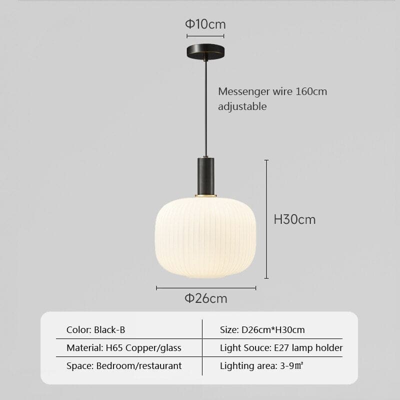 Glass Pendant Lights Bedside Lamps Kitchen Island Lighting - Lamps