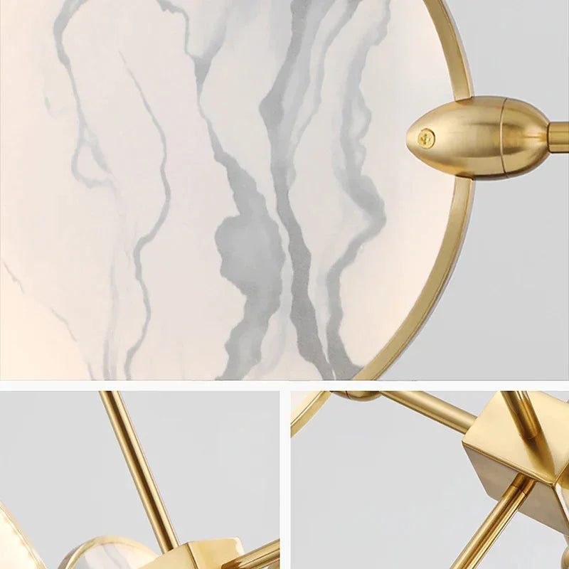 Luxury Marble Ceiling Lamp for Dining Room Kitchen Living