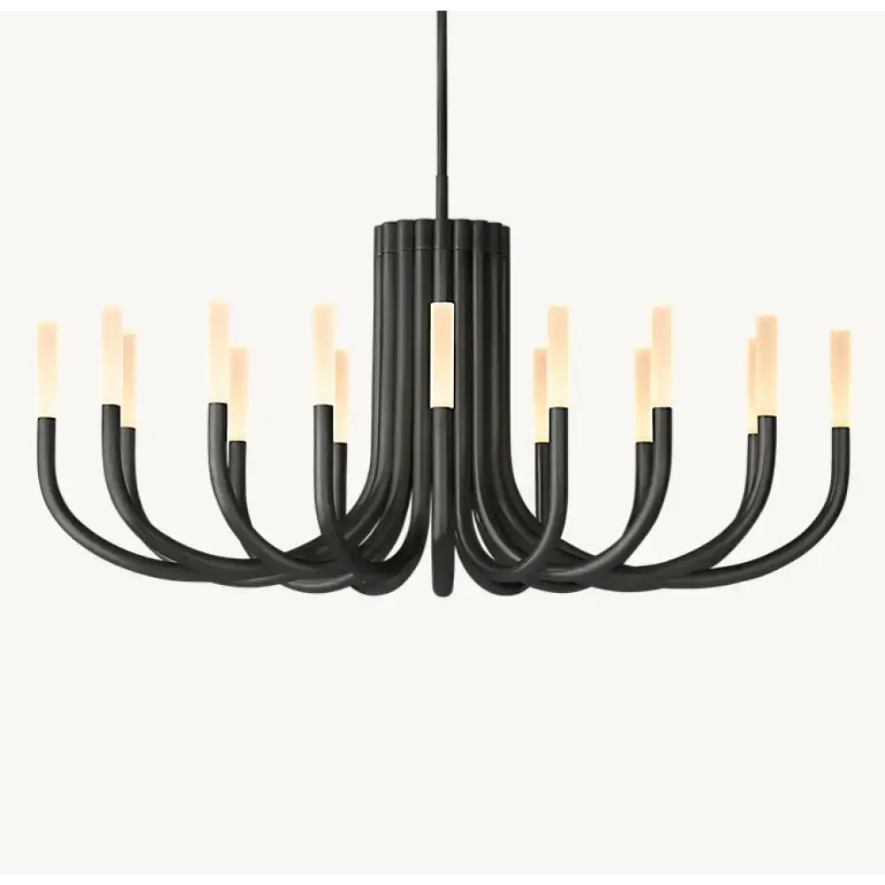 Grand Black Candelabra Chandelier | Modern 20-light Statement Fixture - Chandeliers