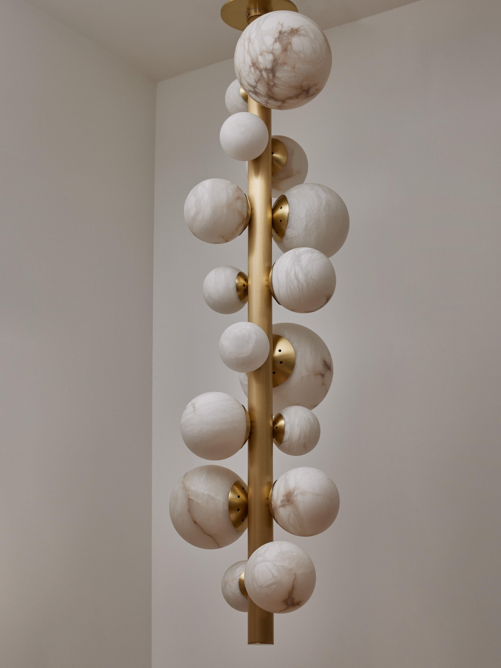 Italian Alabaster Chandelier 14-light Solid Brass Statement – Casalola Lights Casalolalights Luxury Lamps for Interior