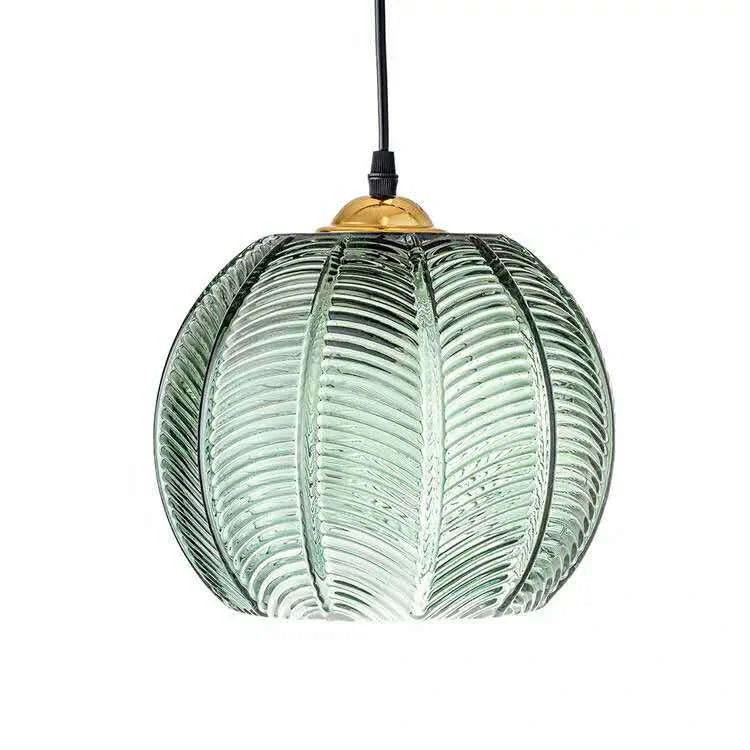 Green Glass Globe Pendant Light | Hand-blown Emerald with Brass Kitchen Island & Dining Room Casalolalights Luxury