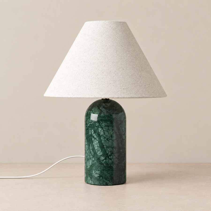 Green Marble Table Lamp