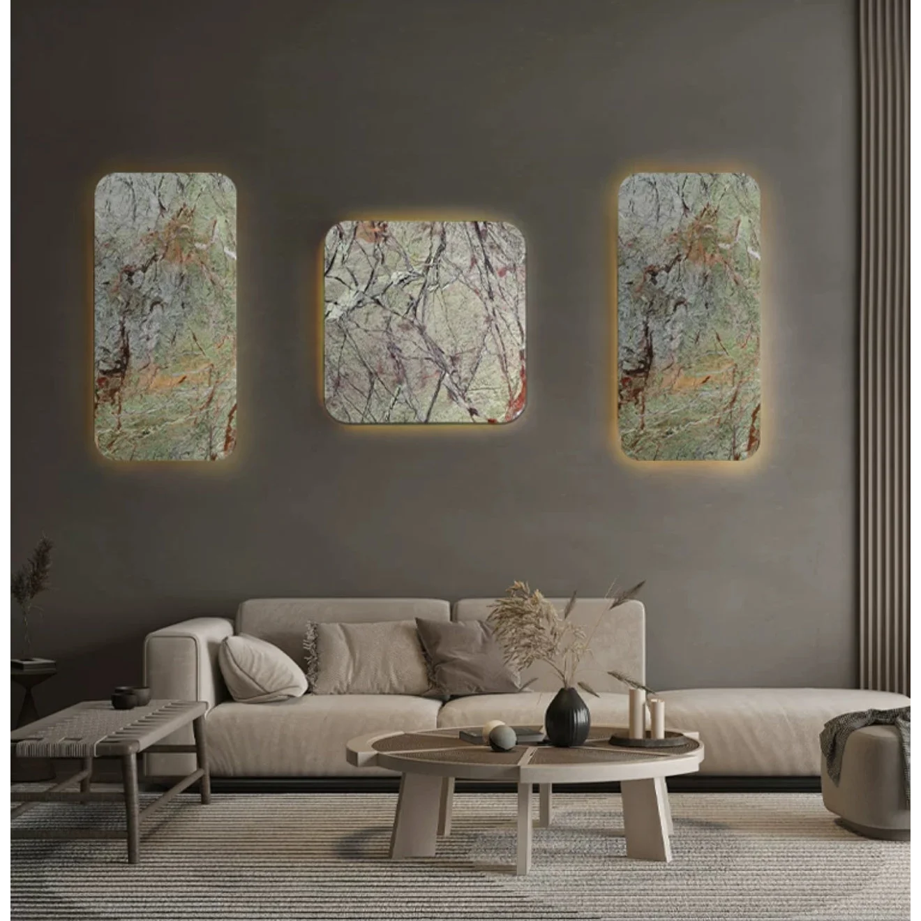 Wall Sconces for Bathroom Decorative Green Marble