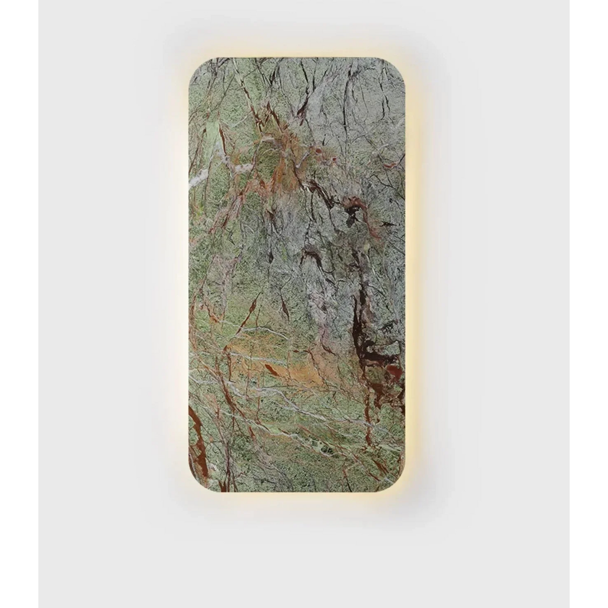 Green Marble Wall Light | Rectangular Natural Stone Sconce Modern Minimalist Living Room & Bedroom Casalolalights