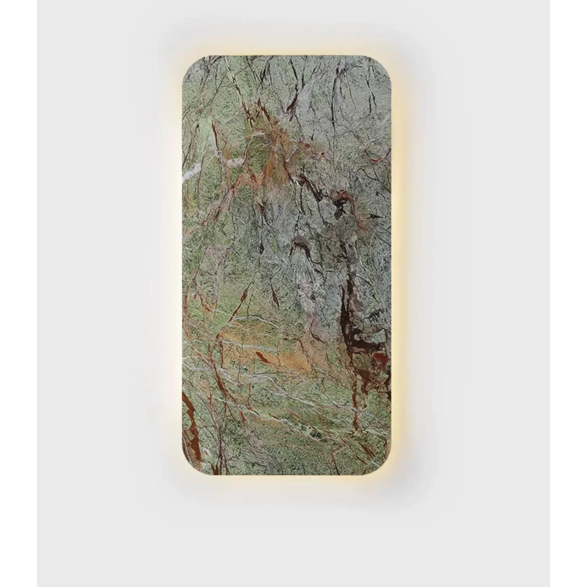 Large Green Marble Wall Sconce | Low Profile Feature Light 65 or 80cm Stair 2700k Led Casalola Lights Luxury Lamps
