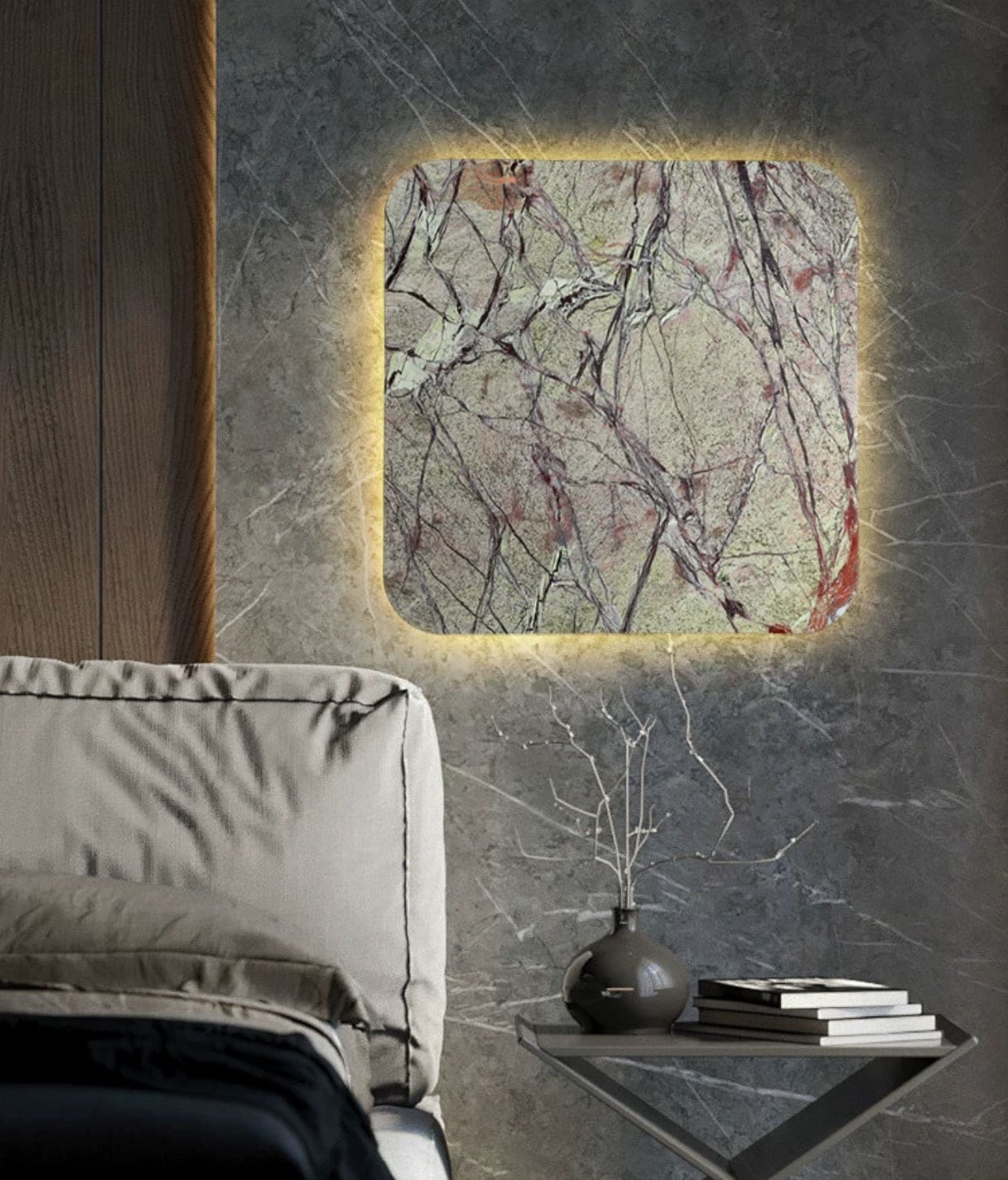 Decorative Wall Sconces - Luxury Italian Green Marble Lamps