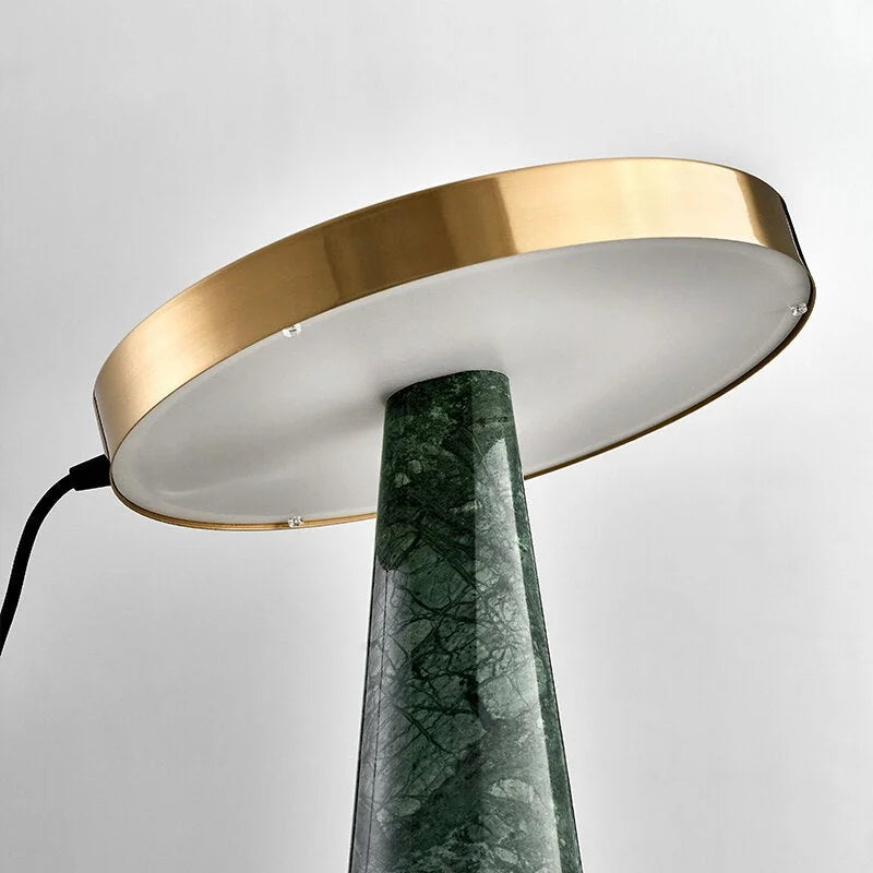 Luxury Table Lamp | Designer Copper Green Marble for Living Room Bedside | Casalola