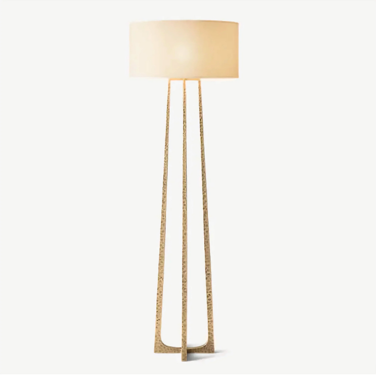Hammered Copper Floor Lamp