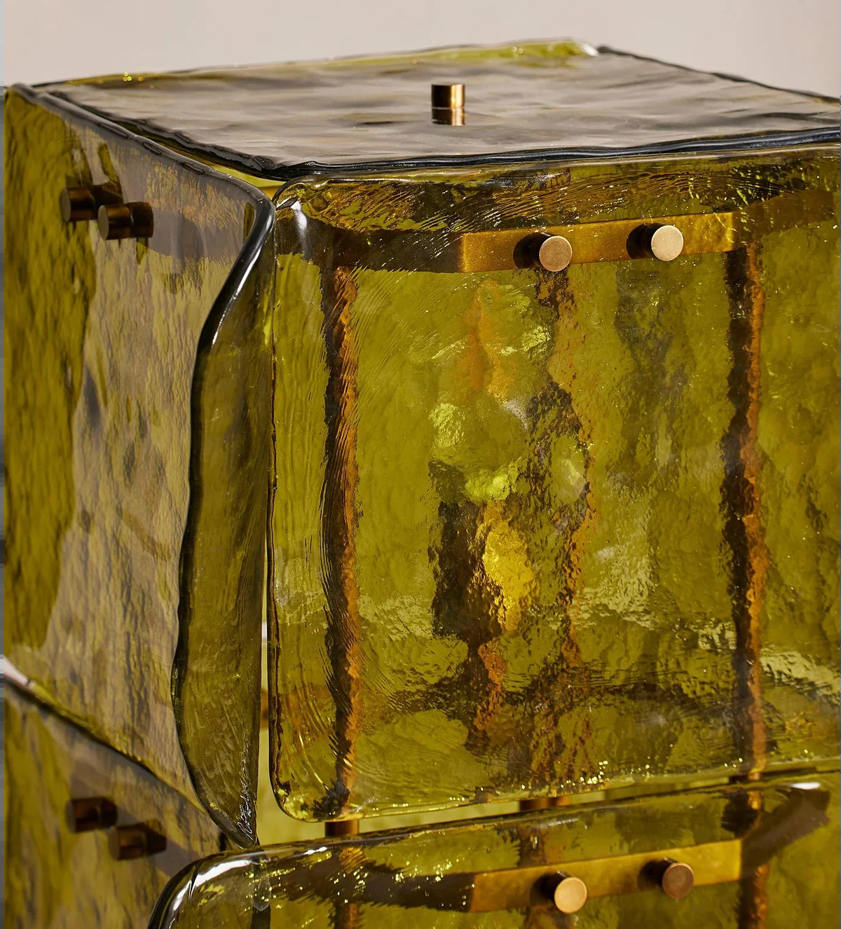HAND-BLOWN GREEN GLASS FLOOR LAMP | CLSP255A