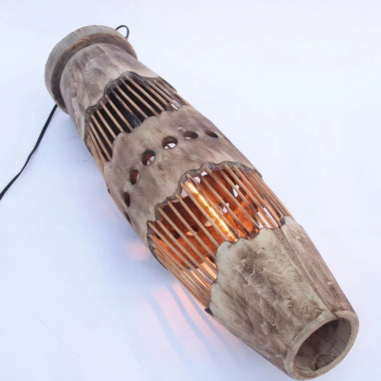 Japanese Wood Floor Lamp | Handcrafted Adjustable Standing Japandi Minimalist Living & Bedroom Casalola Lights Luxury
