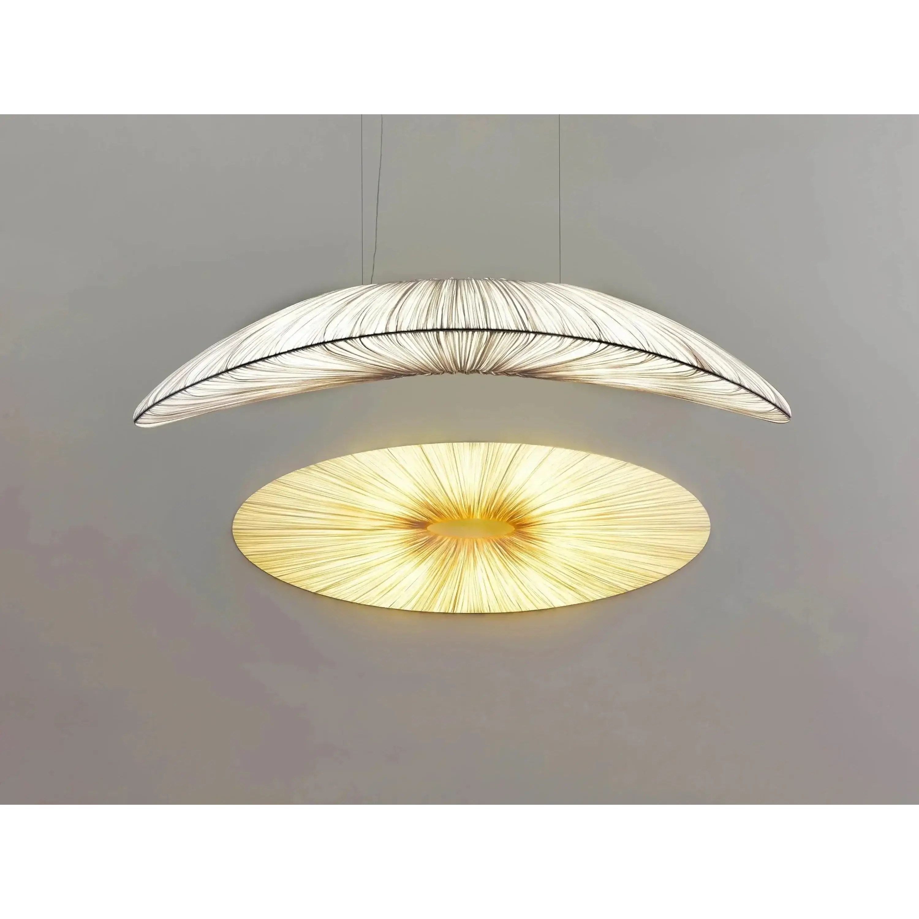 Modern Chandelier Handcrafted White Marine Cloth for Dining Room Living Restaurants | Cl7496303 - Pendant Lamps