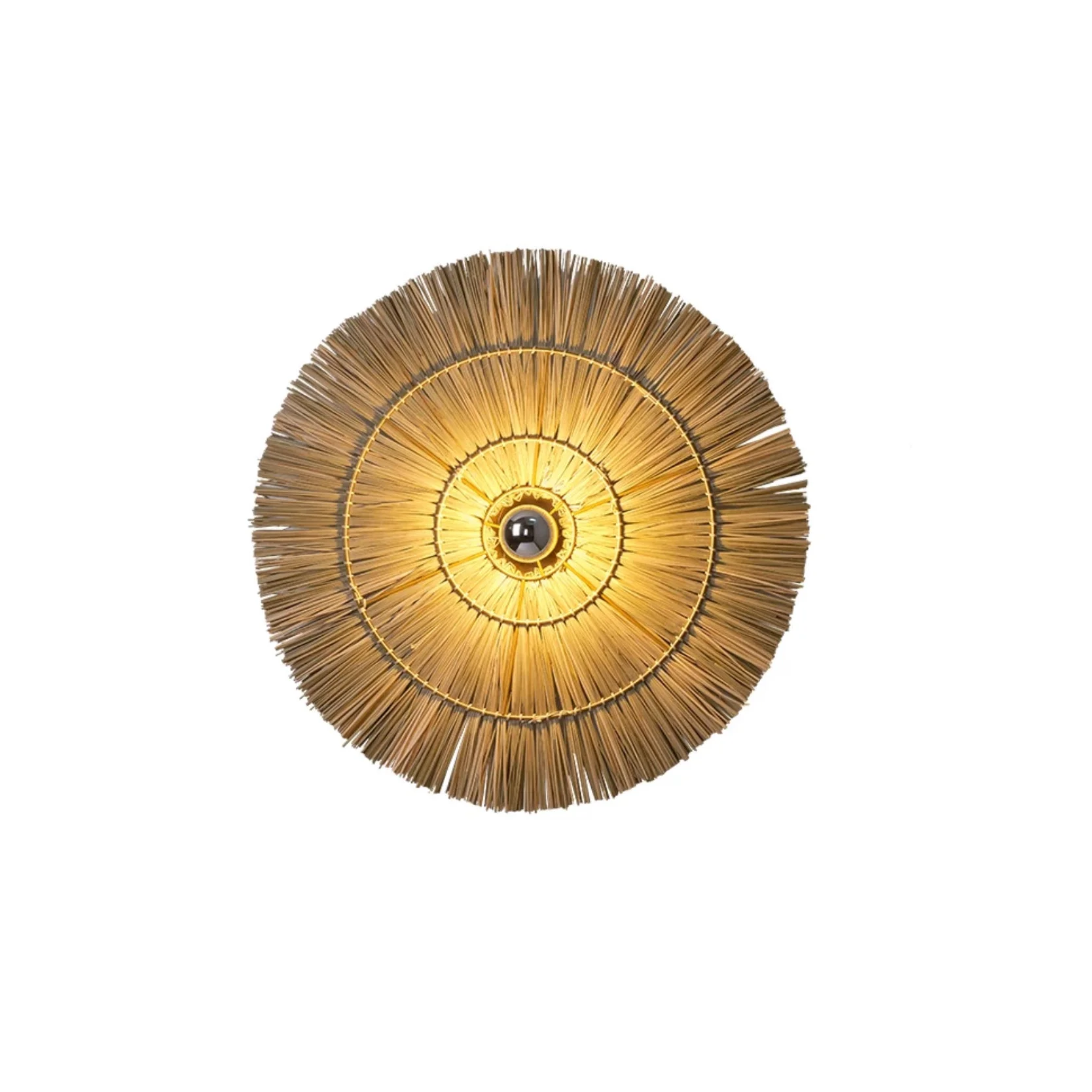 Handmade Straw Wall Lamp - 40 Cm 60 80 Rattan Round Design Casalolalights Luxury Lamps for Interior Designers
