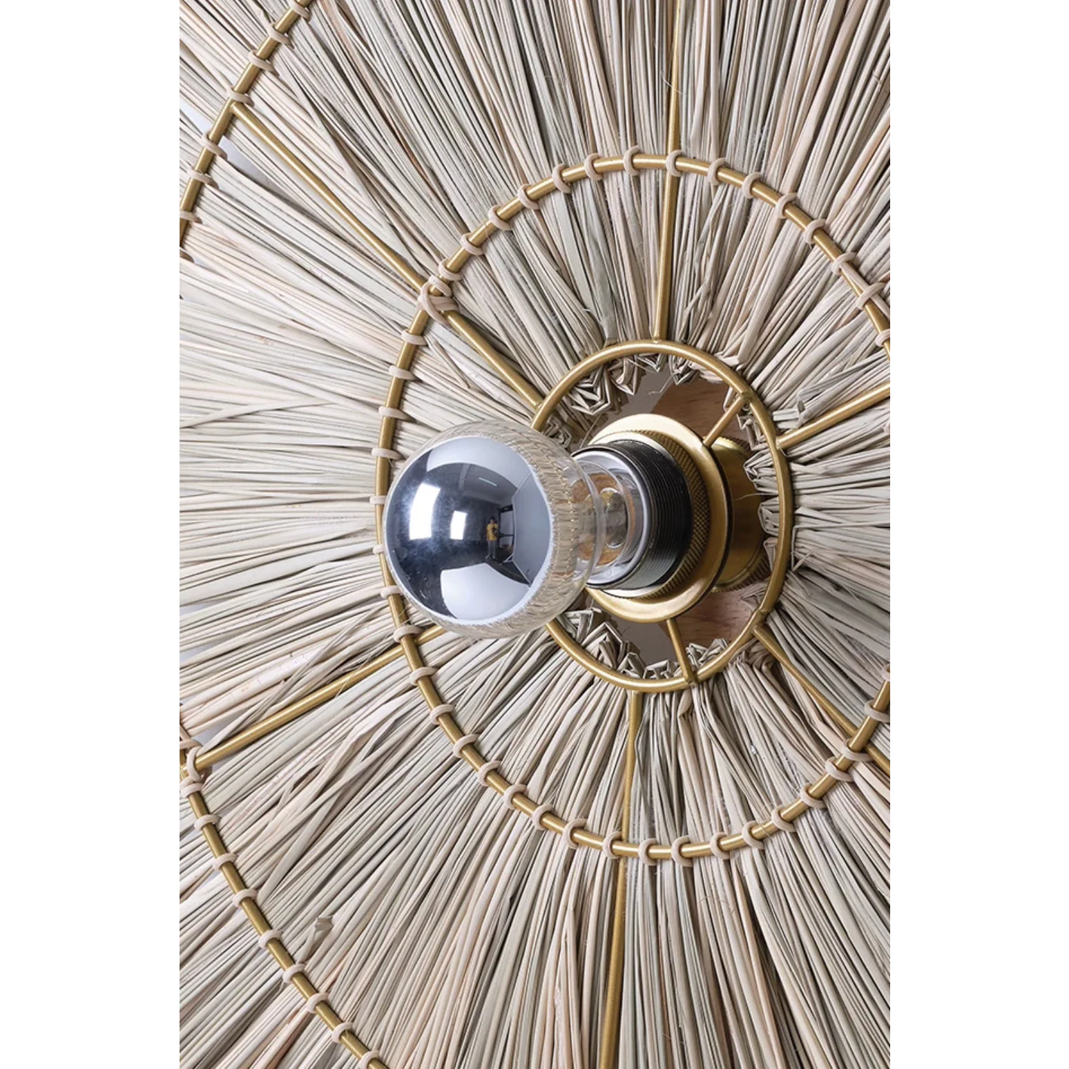 Handmade Straw Wall Lamp - 40 Cm 60 80 Rattan Round Design Casalolalights Luxury Lamps for Interior Designers