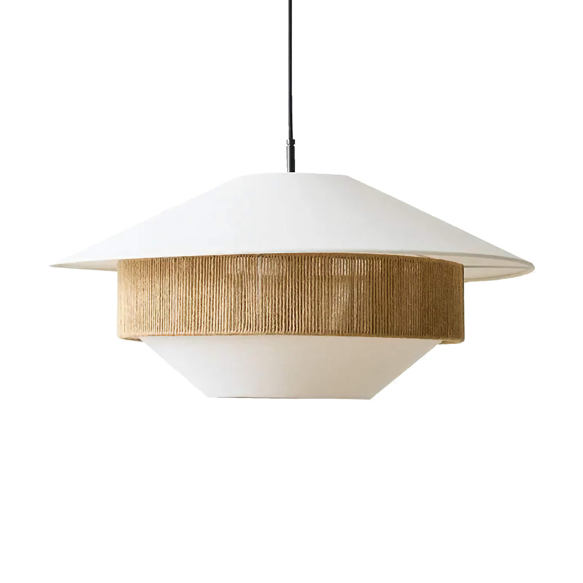 Wicker Pendant Light for Dining Room or Bedroom | Handwoven Linen and 19.7 23.6 31.5 Inch Casalola Lights Luxury Lamps