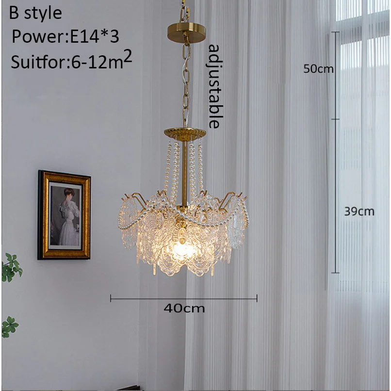 Luxury Crystal Chandelier with Copper Base for Modern Victorian Living Room Stairs