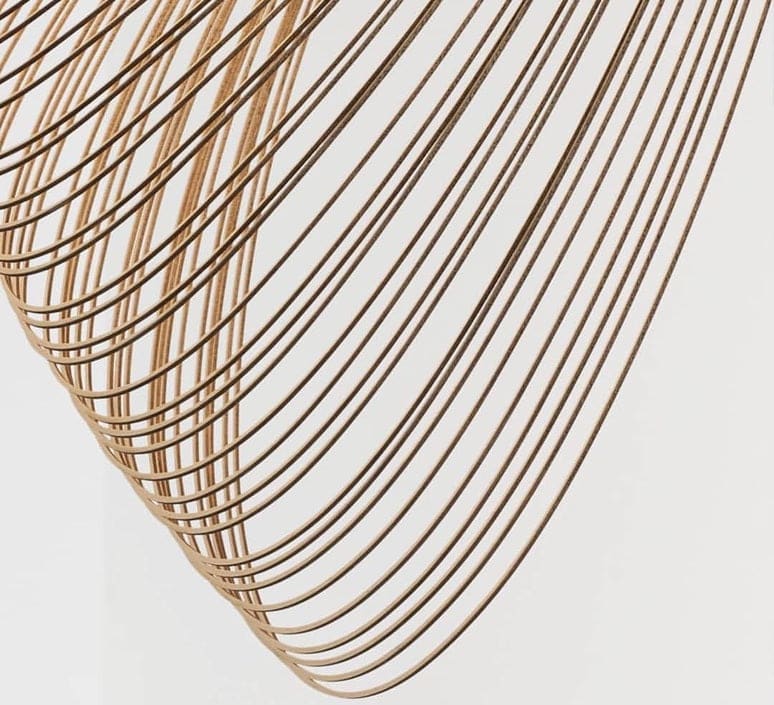 Illan Pendant Lamp - Laser-cut Flexible Plywood Luxury Lighting | Japandi Ceiling Light Fixtures - Lamps