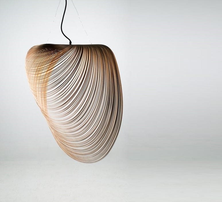 Illan Pendant Lamp - Laser-cut Flexible Plywood Luxury Lighting | Japandi Ceiling Light Fixtures - Lamps