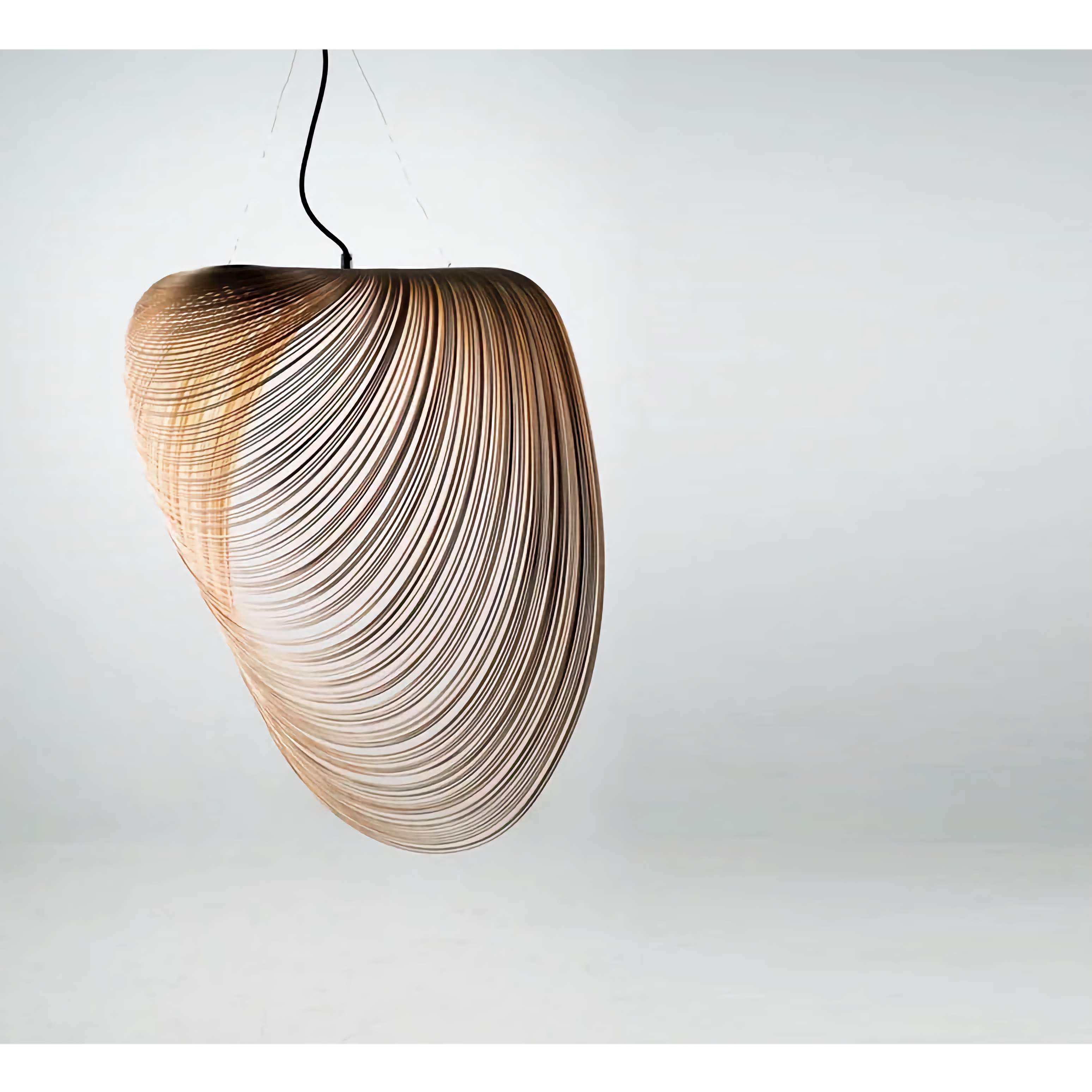 Illan Pendant Lamp - Laser-cut Flexible Plywood Luxury Lighting | Japandi Ceiling Light Fixtures Casalolalights Luxury