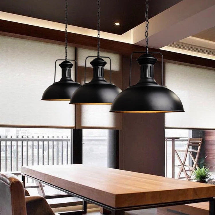 Industrial Pendant Lights Metal Single Lamps for Loft Bar Restaurants Lounges