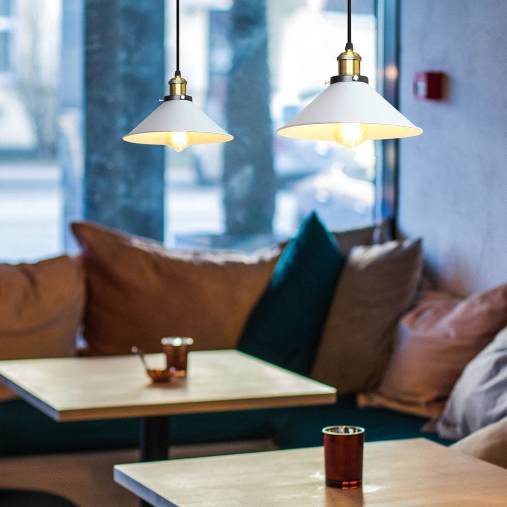 Vintage Industrial Pendant Light - Metal Material Pot Cover-shaped Lampshade - Lamps