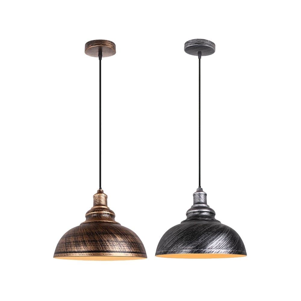 Industrial Pendant Lights Single Metal Lighting for Bar Kitchen Island Dining Room Restaurant - Lamps