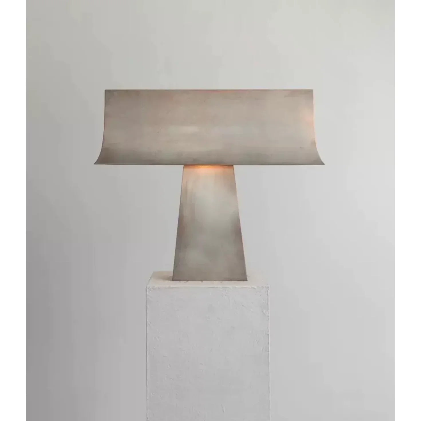 Industrial Stainless Steel Table Lamp – Modern Minimalist Lighting for Office or Living Room
