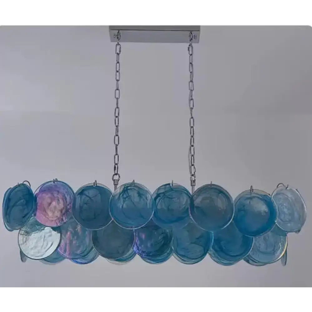 Iridescent Copper Glass Chandelier | Casalola Statement Pendant - Chandeliers