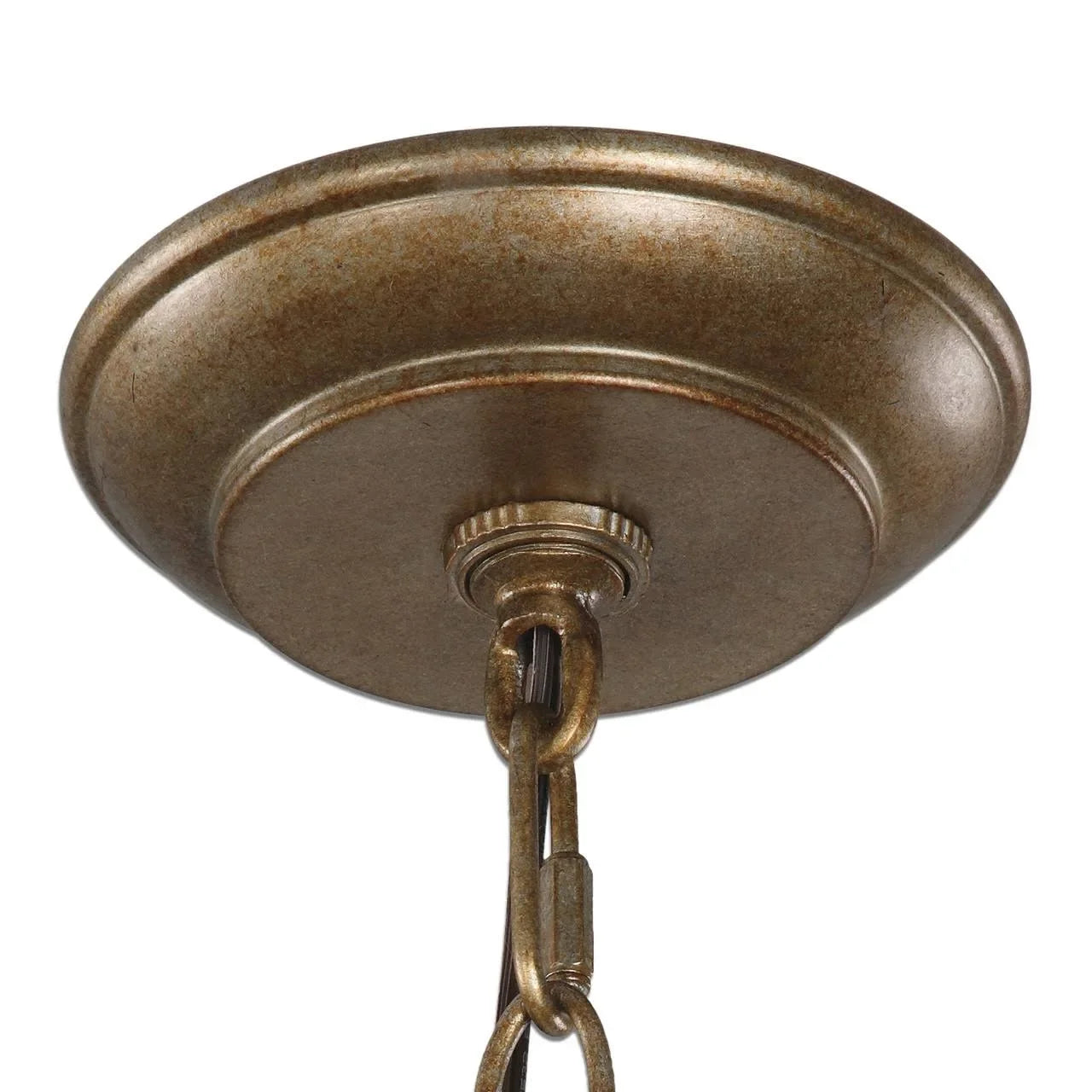 Antique Wrought Iron Crystal Globe Pendant Light | Casalola Lights