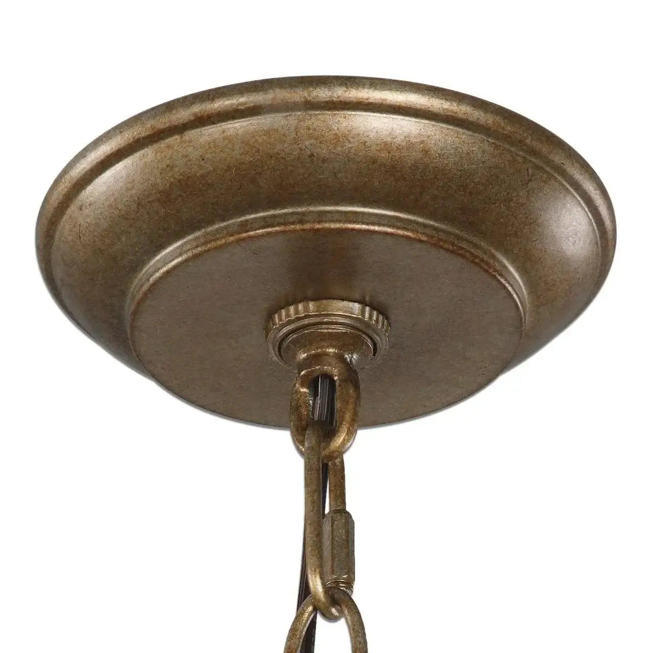Antique Wrought Iron Crystal Globe Pendant Light | Casalola Lights - Lamps