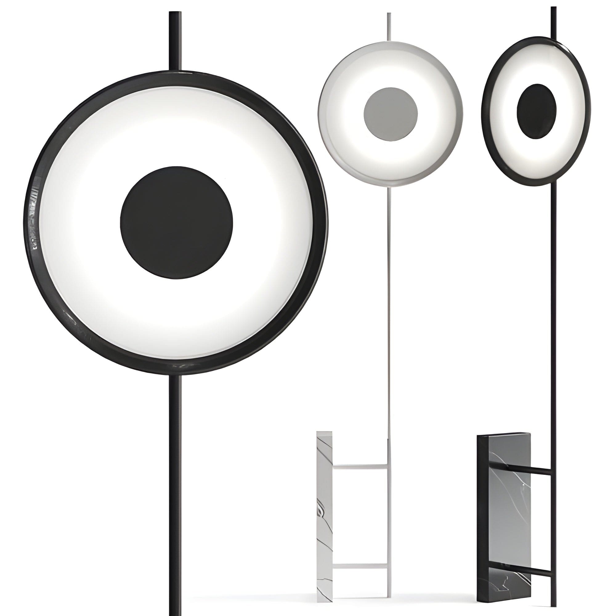 Modern Floor Lamp | Featuring Iron & Marble | for Living Room - Lamps