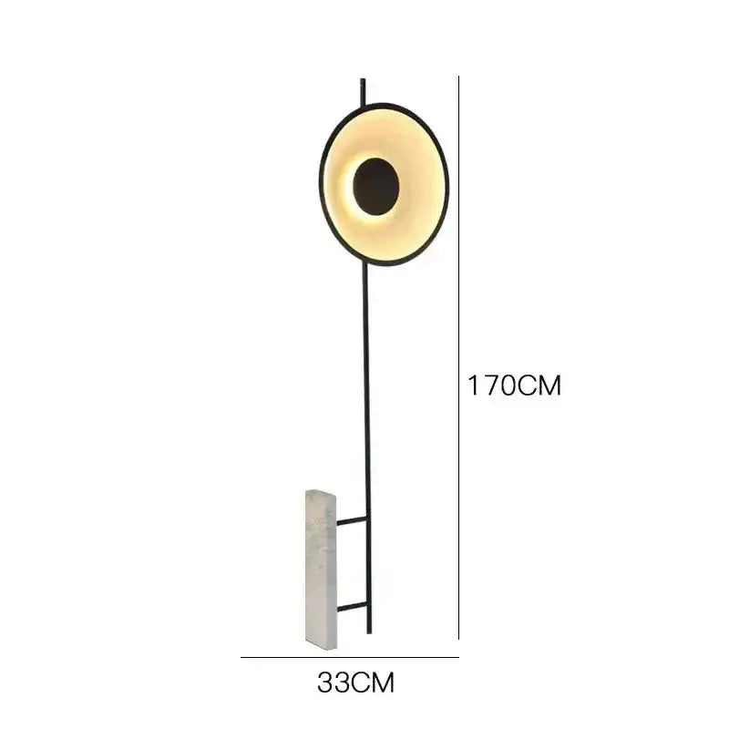 Modern Floor Lamp | Featuring Iron & Marble | for Living Room - Lamps
