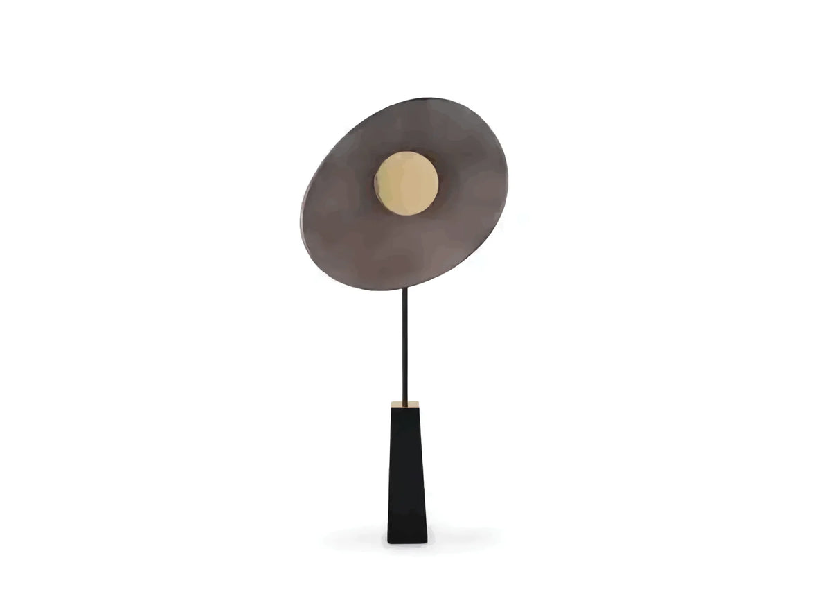 Bronze Disc Floor Lamp | Swivel-shade Modern Architectural Minimalist Living Room & Entry Casalolalights Luxury Lamps