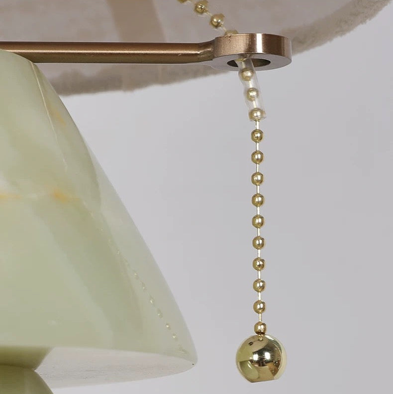 Jadeite Pagoda Table Lamp with Textured Shade Casalolalights Luxury Lamps for Interior Designers