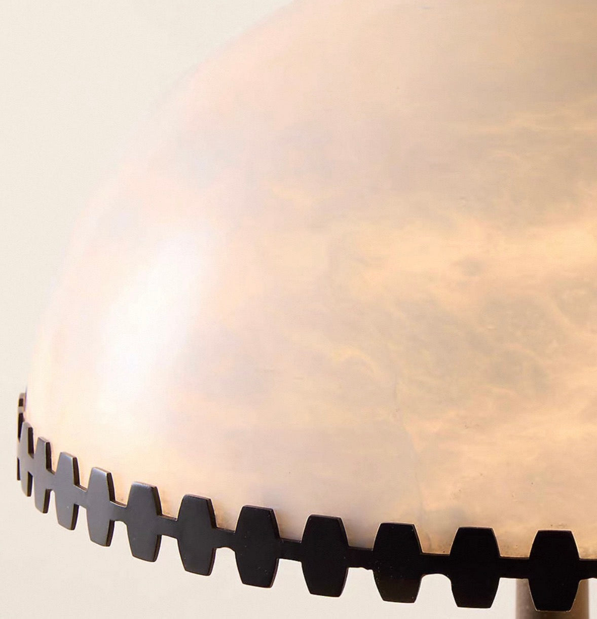 Japandi Alabaster Table Lamp in Blackened Steel for Living Room or Bedroom Casalolalights Luxury Lamps Interior