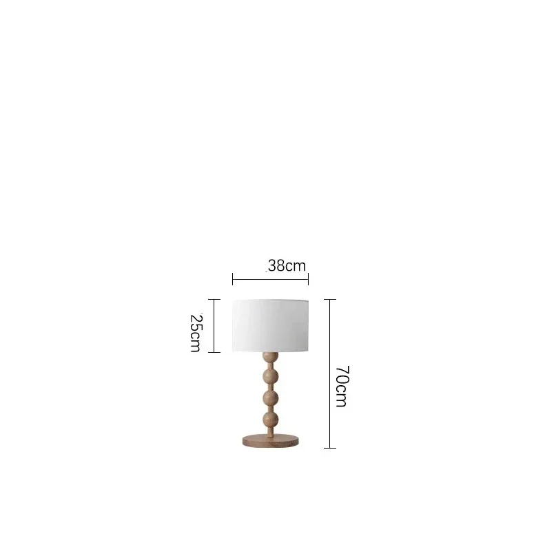 Wood Linen Table & Floor Lamp for Modern Minimalism Quiet Luxury Interior