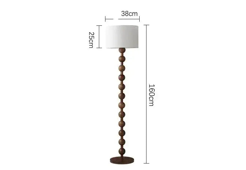 Wood Linen Table & Floor Lamp for Modern Minimalism Quiet Luxury Interior - Lamps