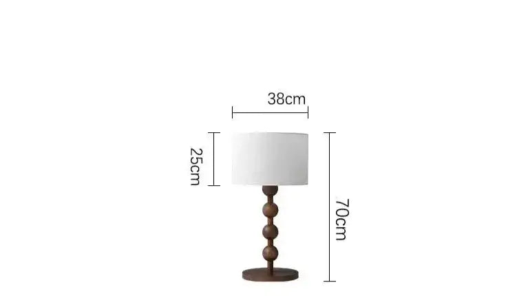 Wood Linen Table & Floor Lamp for Modern Minimalism Quiet Luxury Interior - Lamps
