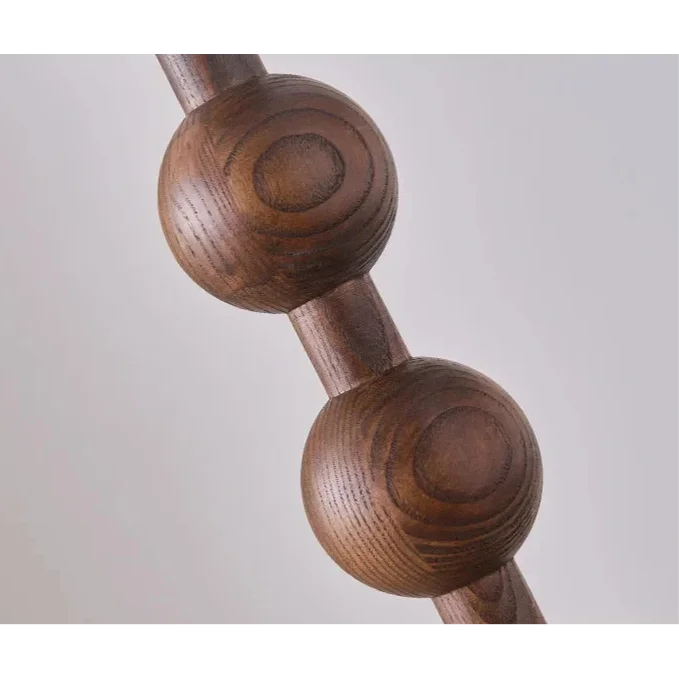 Japandi Wood Floor Lamp Barbell