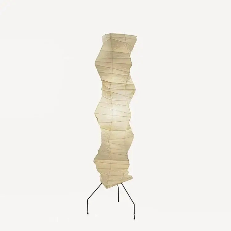 Japandi Akari Floor Lamp | Zen Rice Paper & Wood Light | Minimalist Elegance - Lamps