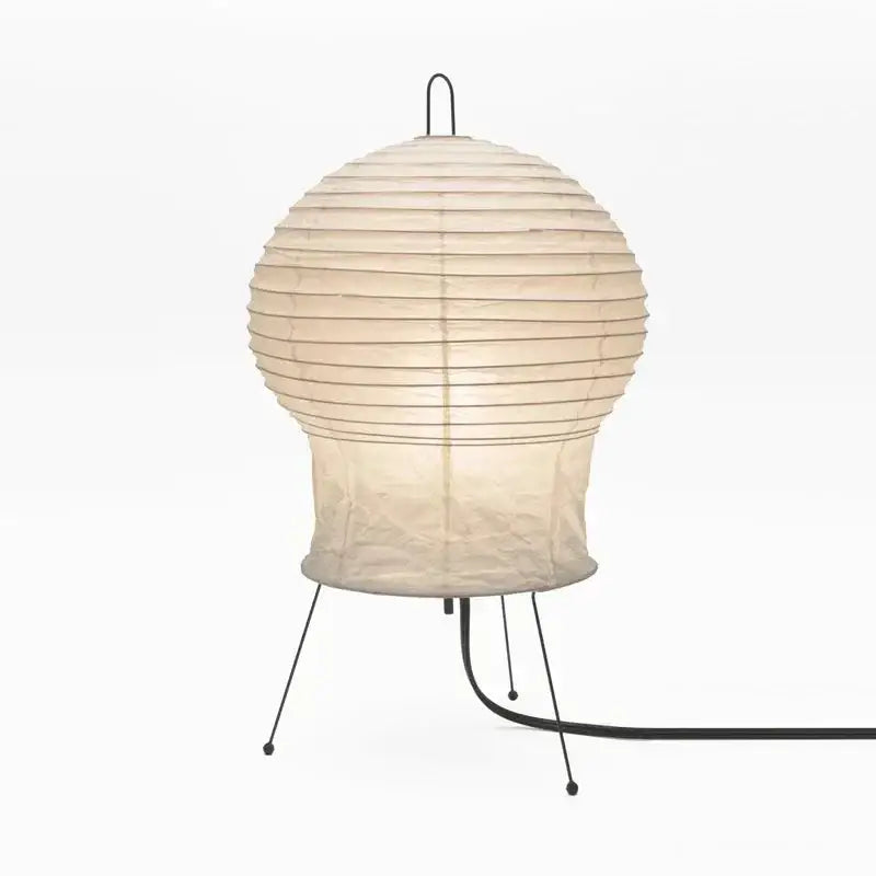 Akari Rice Paper Floor Lamp | Zen Minimalism for Living Room & Bedroom | Noguchi-style Elegance - Lamps