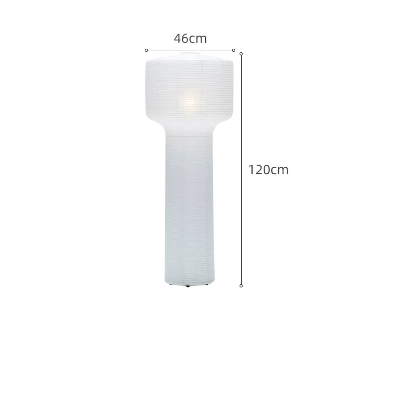 Modern Paper Lantern Floor Lamp Minimalist Design Soft Ambient Lighting for Bedrooms & Living Spaces