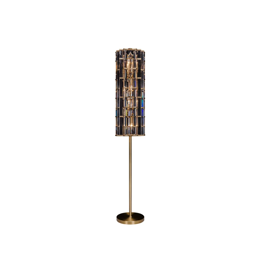 K9 Crystal Rod Floor Lamp | Atelier Oro Modern Brass Ul Listed Luxury Designer Lighting