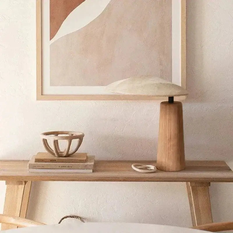Japandi Table Lamp – Modern Minimalist Desk Lighting for Bedrooms and Living Rooms - Lamps