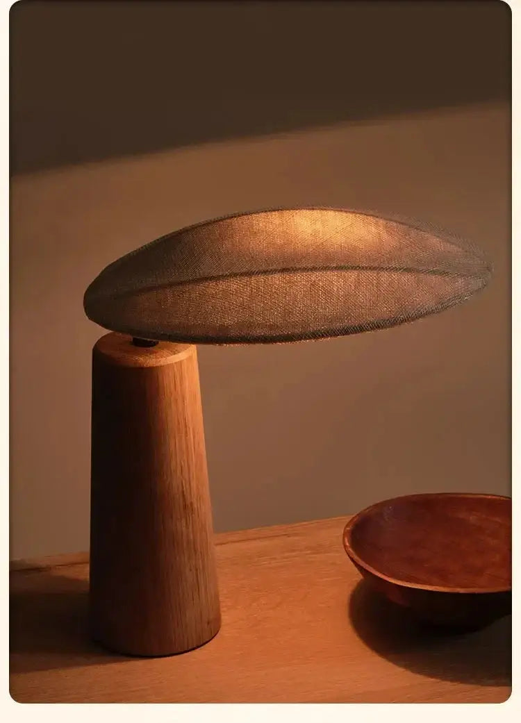 Japandi Table Lamp – Modern Minimalist Desk Lighting for Bedrooms and Living Rooms - Lamps