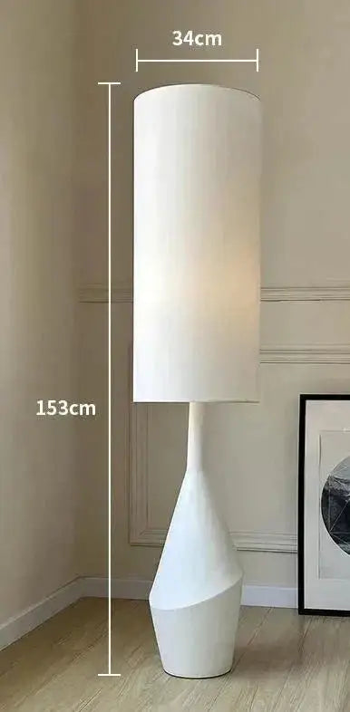 White Modern Minimalism Floor Lamp for Living Room Bedroom - Lamps