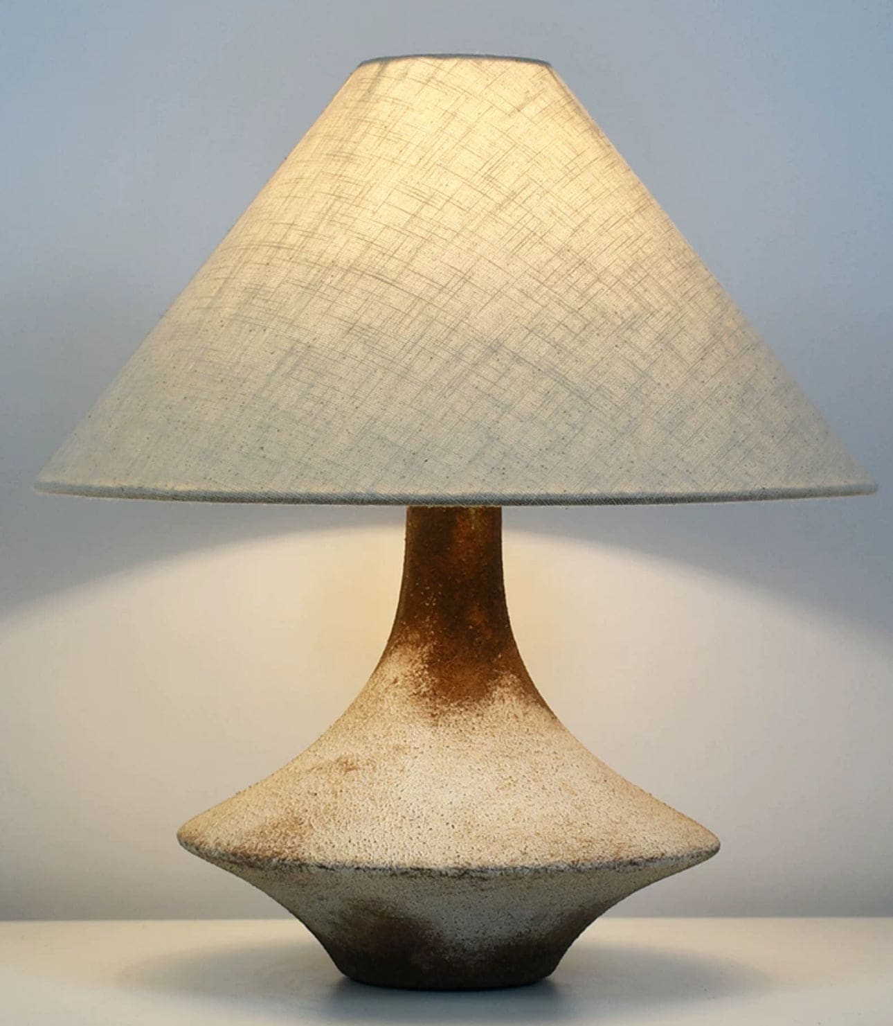 Wabi-sabi Table Lamp - Rustic Japandi Decor - Lamps